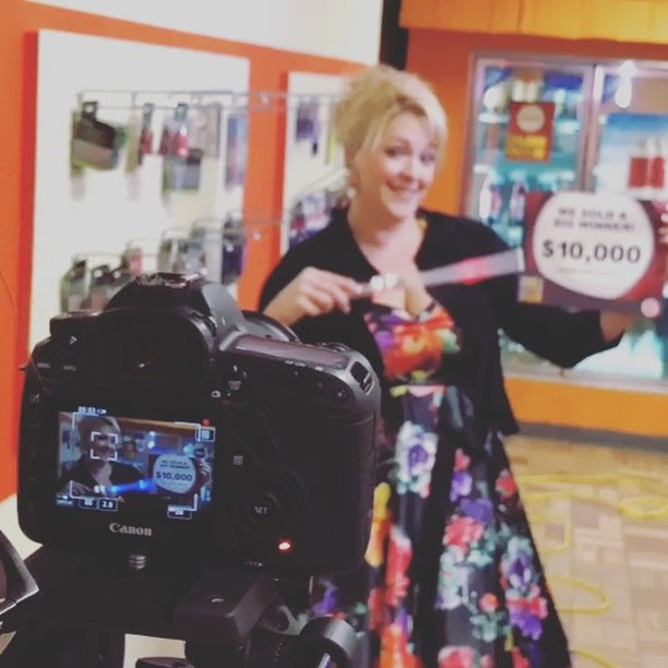 Magic wands, cash cannons and cameras. Another day in the life! . . . . . #agencylife #cashcannon #onset #havingfun #wvlottery