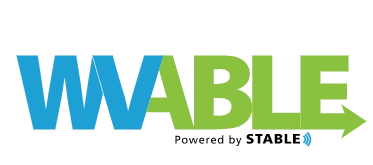 WV Able Logo with Powered by Stable tagline