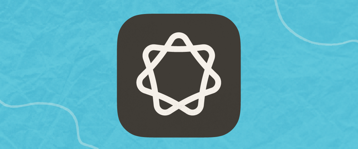 Apple Intelligence icon on a light blue background