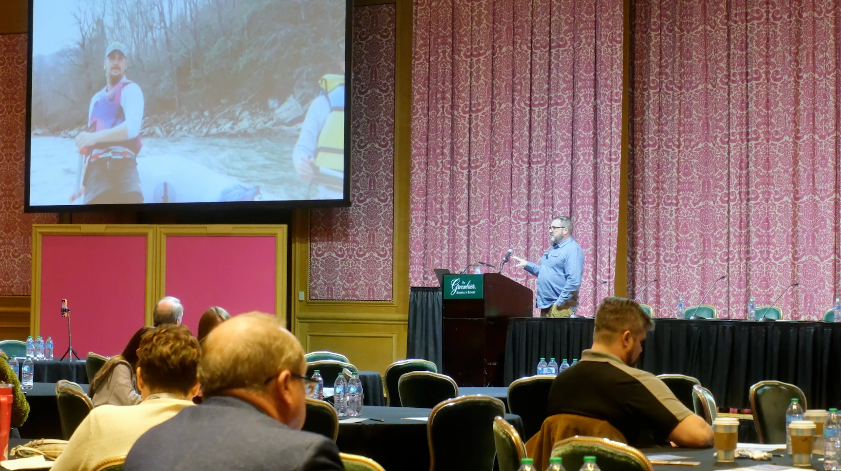 Pat Strader speaking at Hospitality U